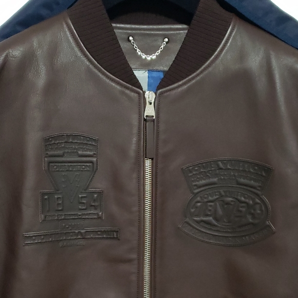 Louis Vuitton Leather Patch Blouson Biker Jacket - Picture 2 of 12